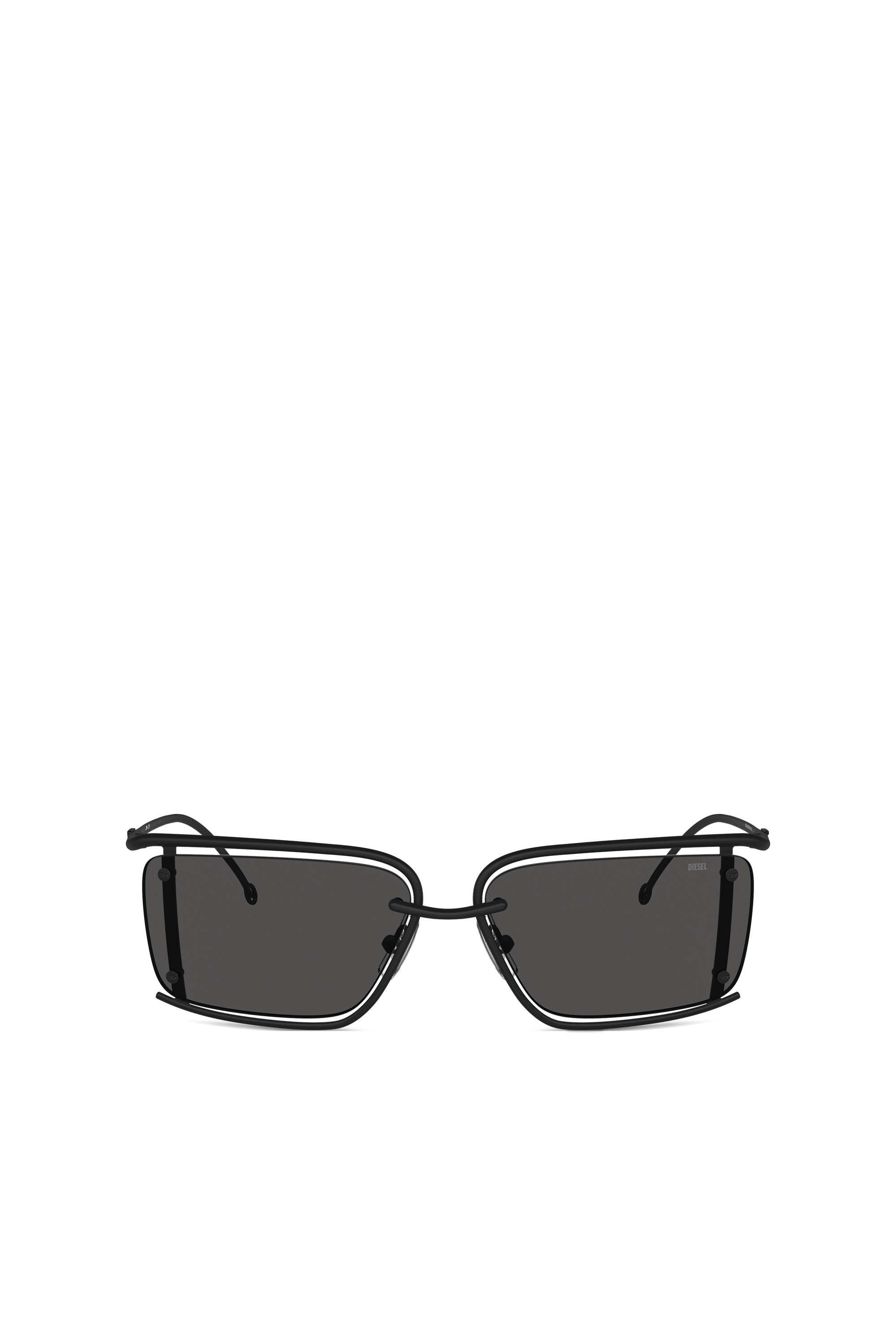 Diesel - 0DL1002, Unisex's Rectangle sunglasses in Black - 1