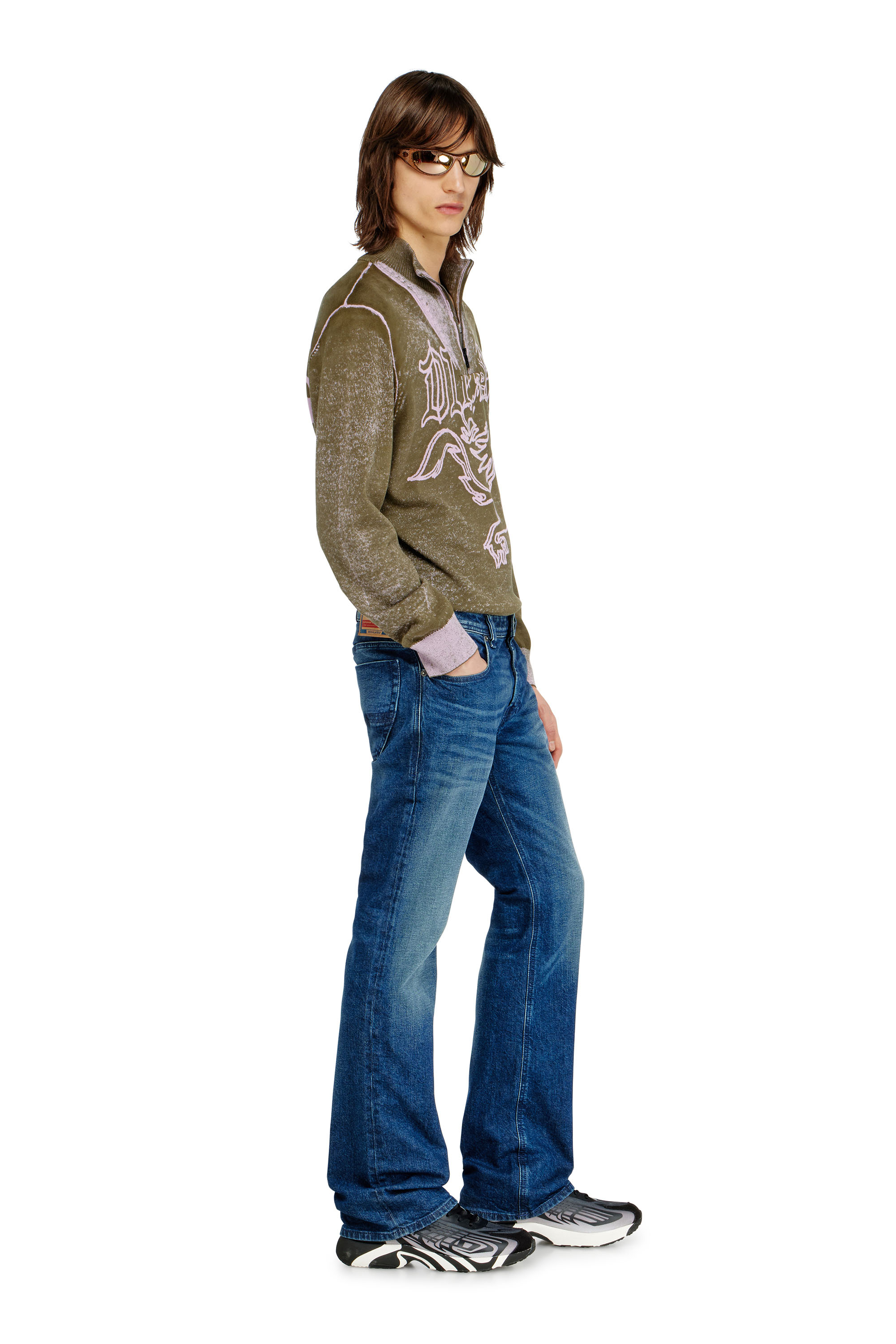 Diesel - Man's Bootcut Jeans 2007 Zatiny 09L51, Dark Blue - 3