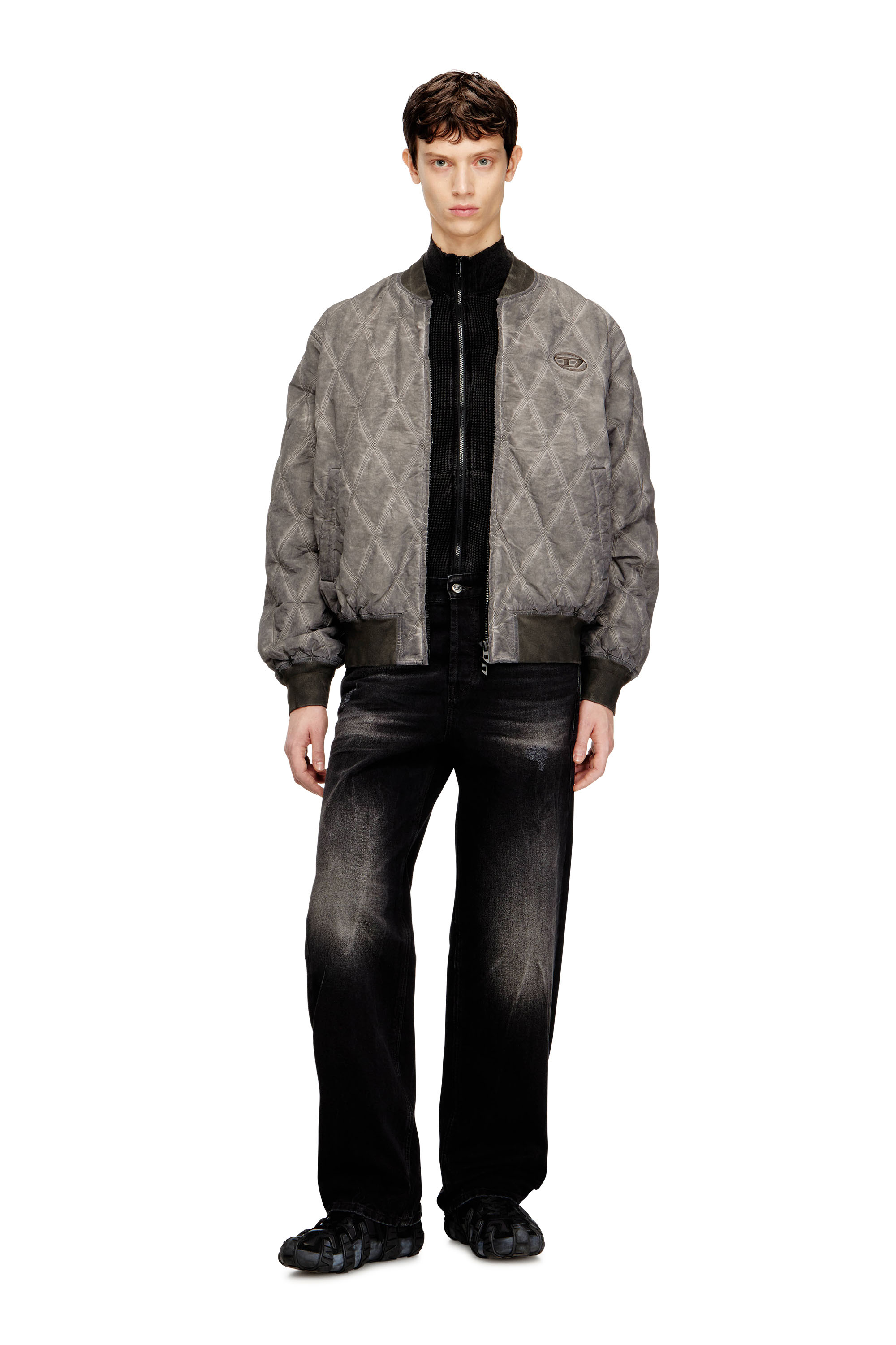 Diesel - Man's Relaxed Jeans 2001 D-Macro 0BEBB, Black - 1