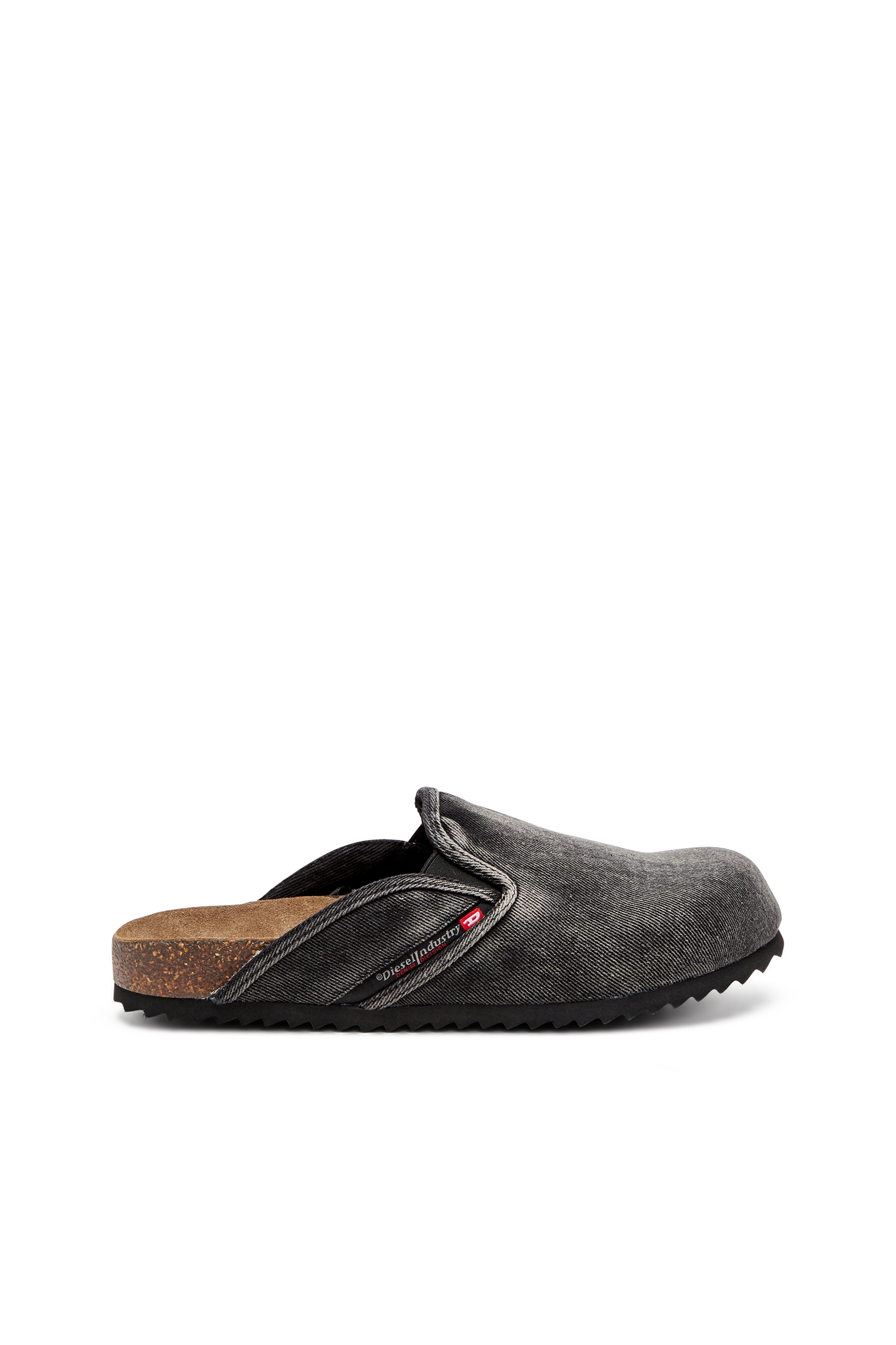 D-WOODSTOCK SLIP-ON, Black Diesel - D-WOODSTOCK SLIP-ON, Man's D-Woodstock-Denim mules in Black - 1