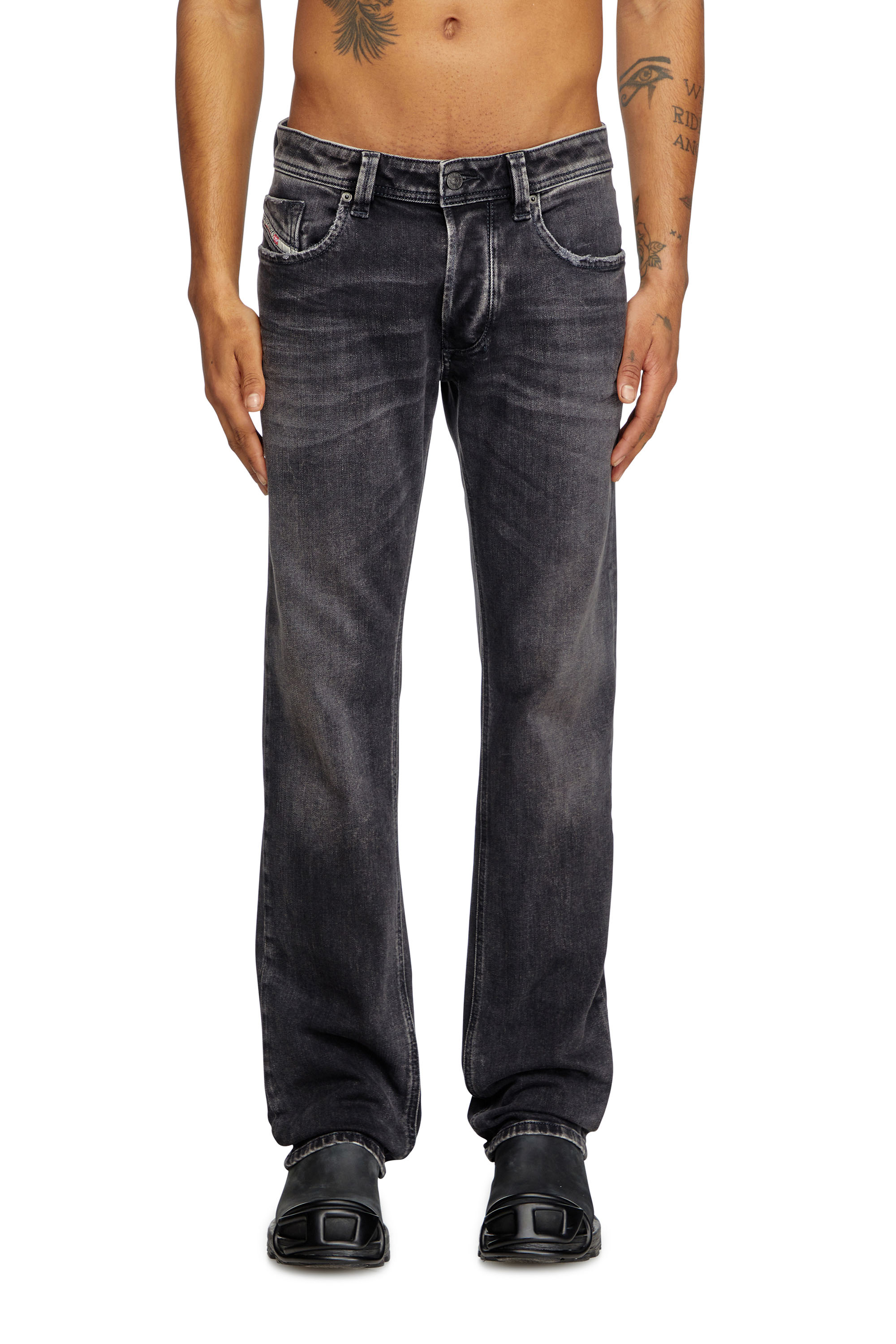 Diesel - Man's Regular Jeans 1985 Larkee 09K51, Black/Dark grey - 1