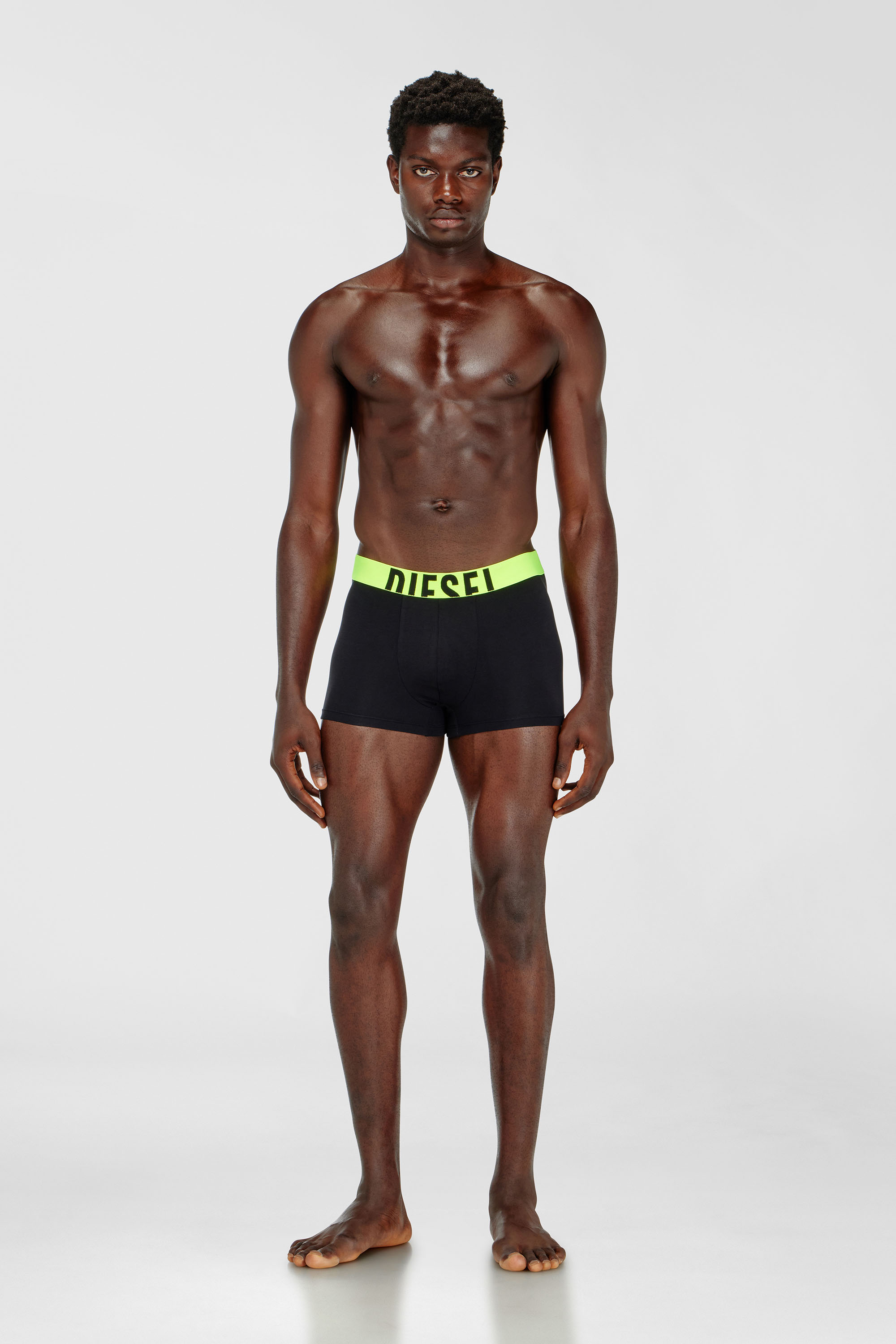 Diesel - DAMIEN-D-POP-3PACK-40, Man's Three-pack boxer briefs in stretch cotton in Multicolor/Black - 1
