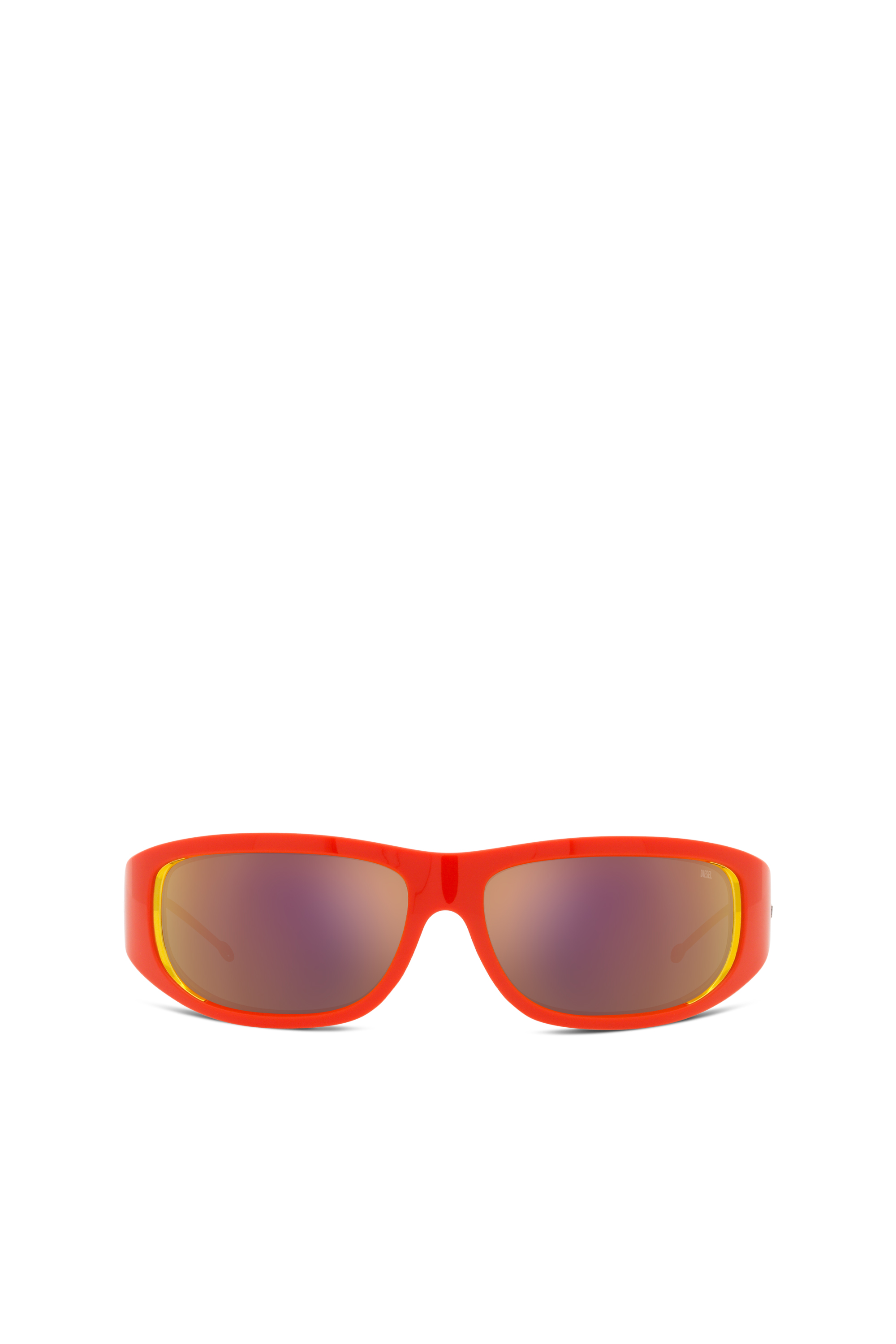 Diesel - 0DL3001, Unisex's Wraparound style sunglasses in Orange - 1