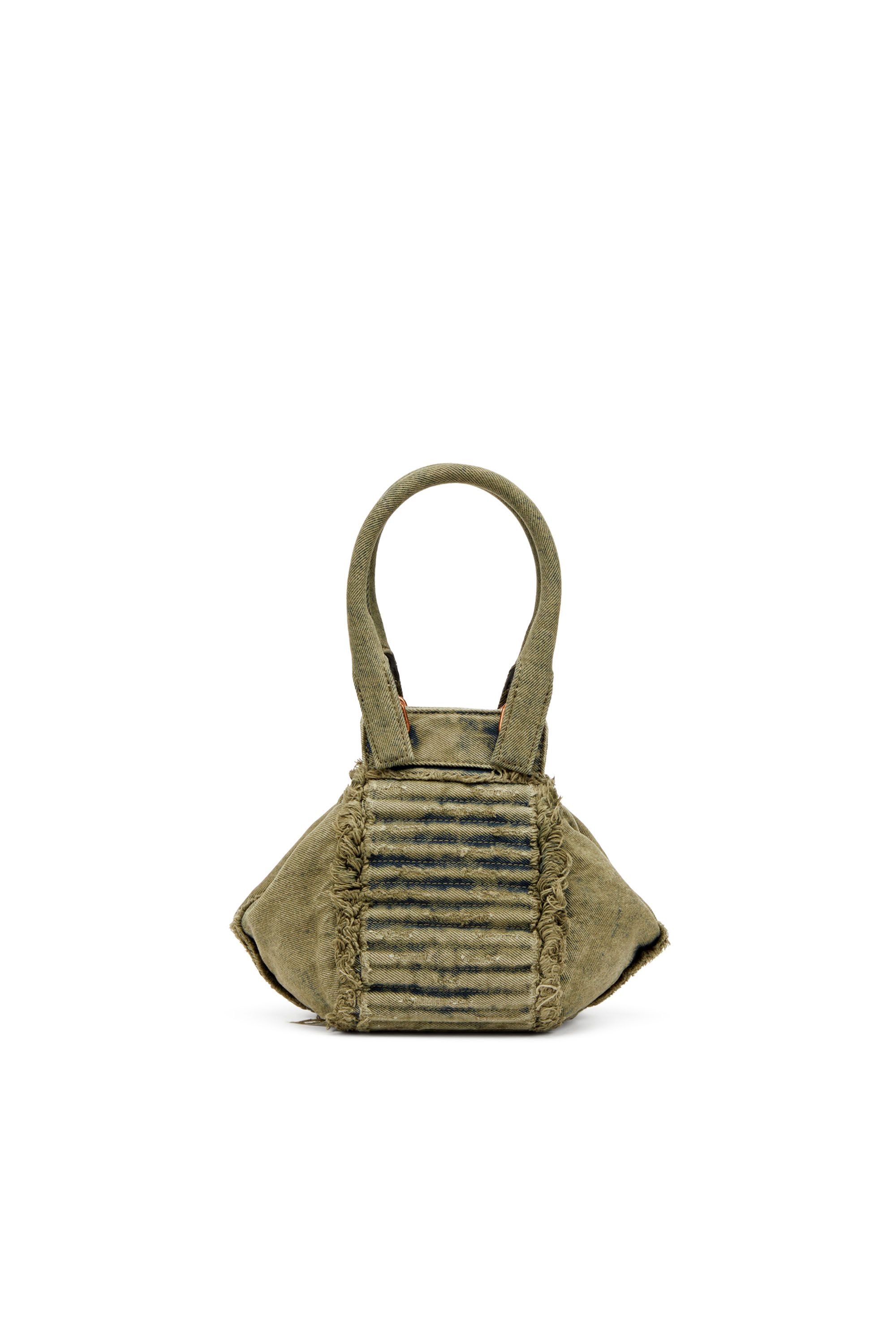 Diesel - D-VINA-XS, Woman's D-Vina-Xs-Handbag in distressed denim in Military Green - 2