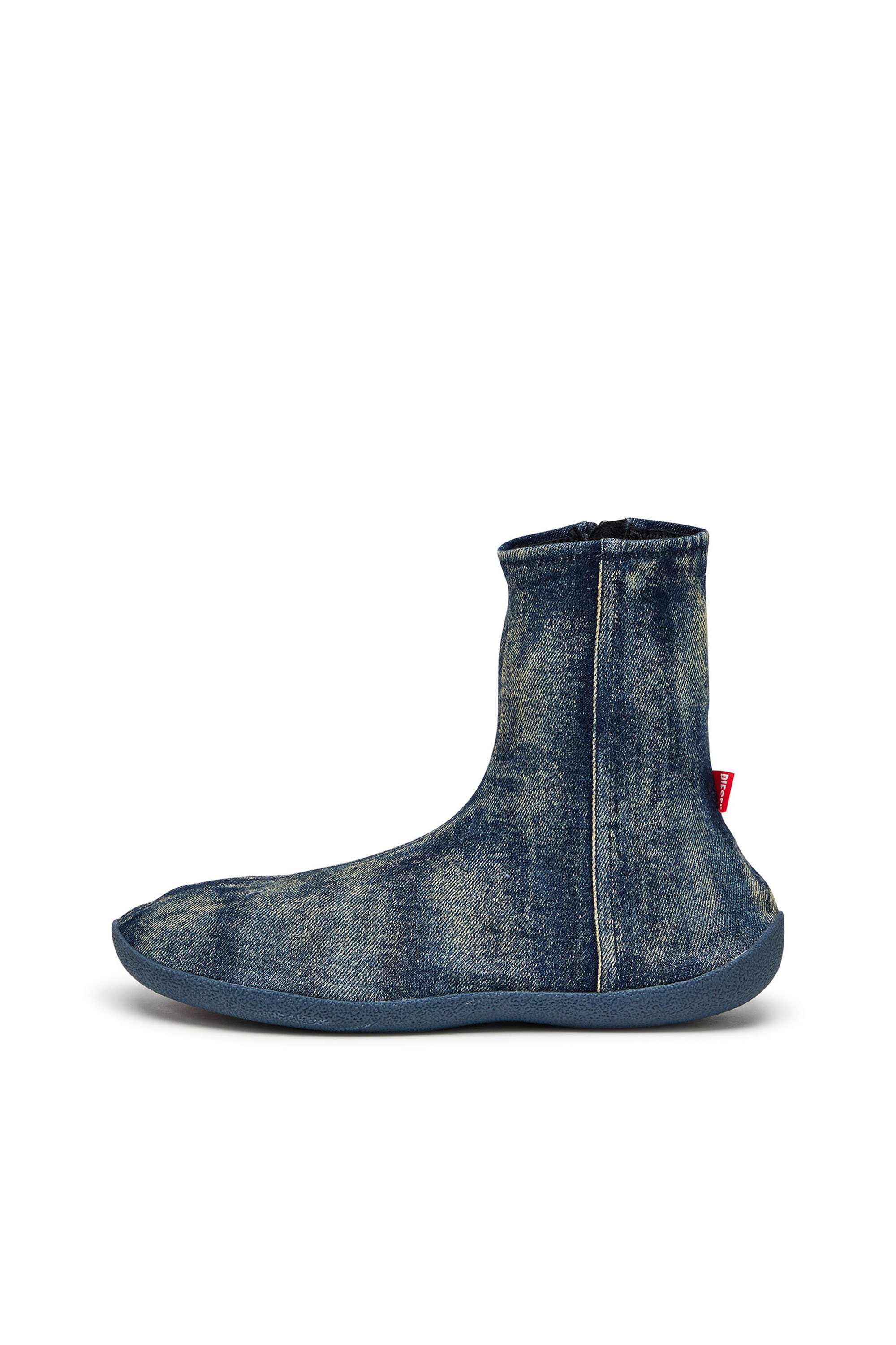 Diesel - D-SHOCK BT, Man's Socks boots in solarised denim in Blue - 7